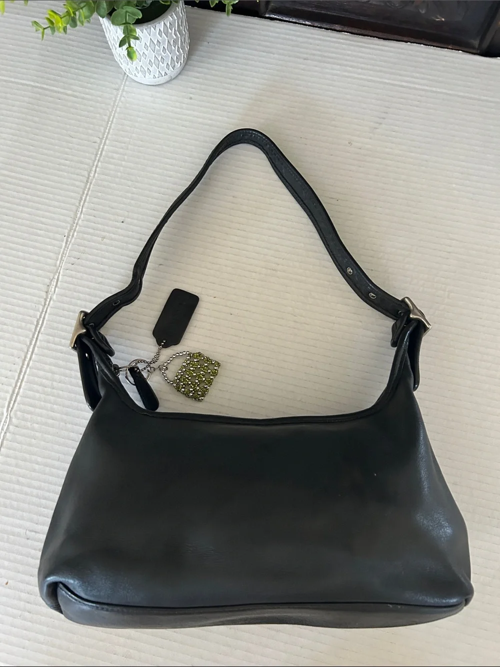 Extremely Rare Made In USA Old Coach 9059 Shoulder Bag Black